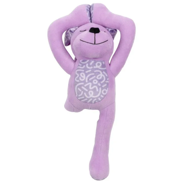 Yogi Family Chien en Peluche Violet 43x22x17cm