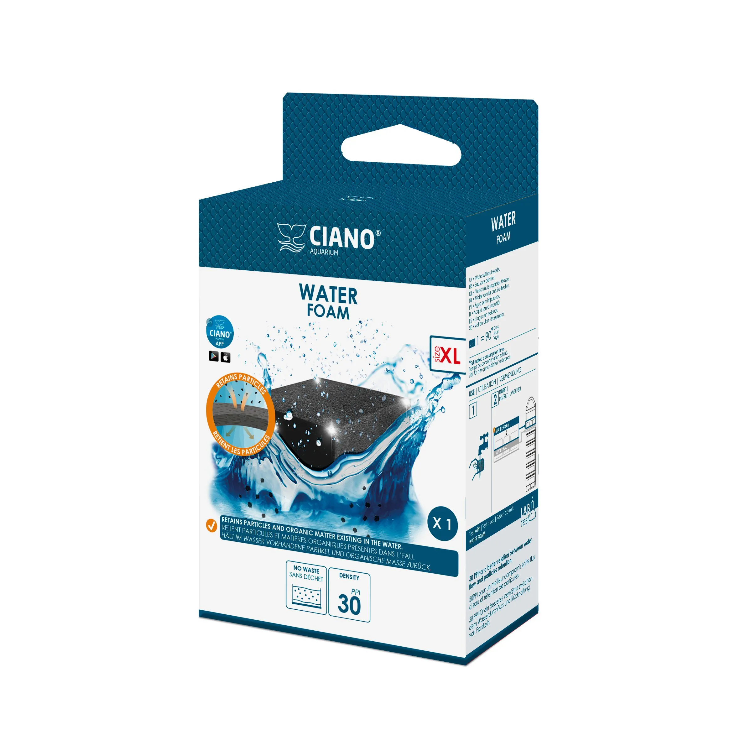 Ciano - Cartouche Water Form 30PPI pour Aquarium - XL