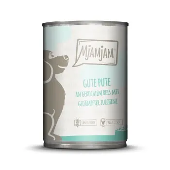 MjAMjAM Adultes Dinde sur riz aux courgettes 6x400 g