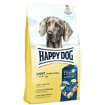HAPPY DOG fit & vital Croquettes Chien Adulte, Contrôle des Calories Légères 12 kg