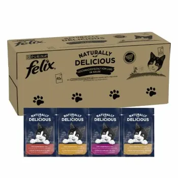 Felix Naturally Delicious Variété de saveurs du pays 80 x 80 g