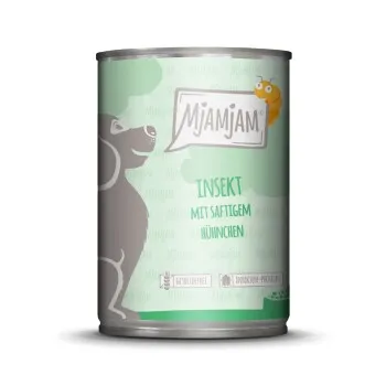 MjAMjAM Adultes Insectes au poulet juteux 6x400 g