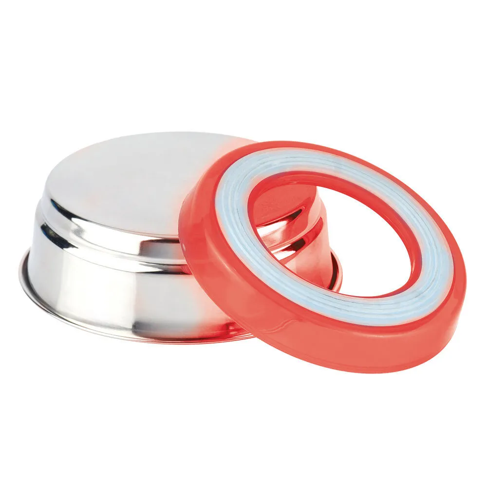 Croci - Bol en Acier Fluo Rouge pour Chats