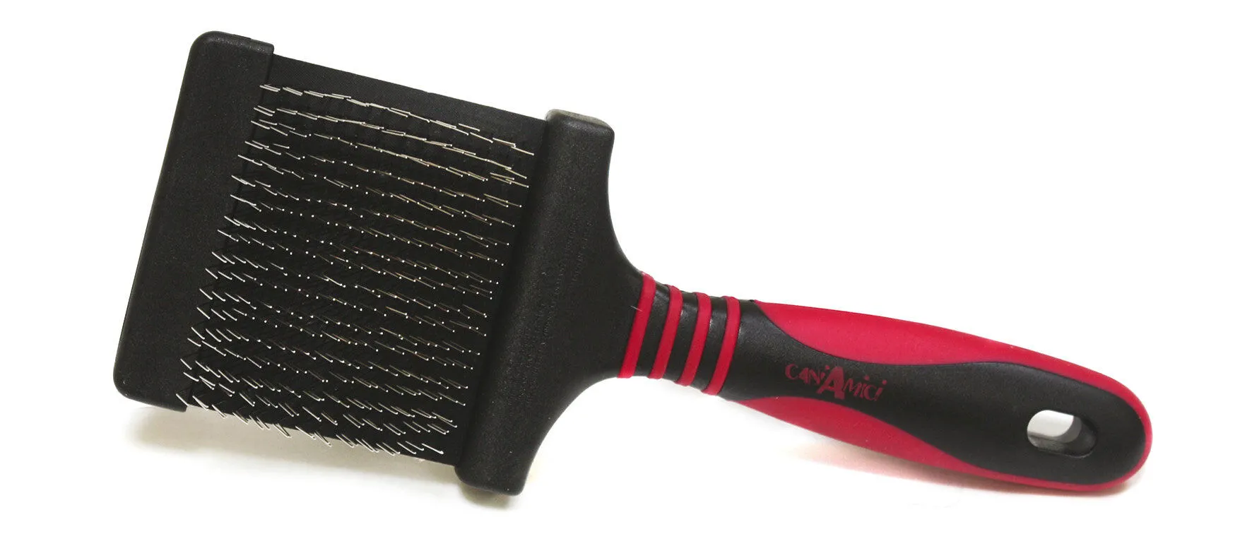 Croci - Brosse Double Carder Vanity Poils Long Plastique pour Chiens - L