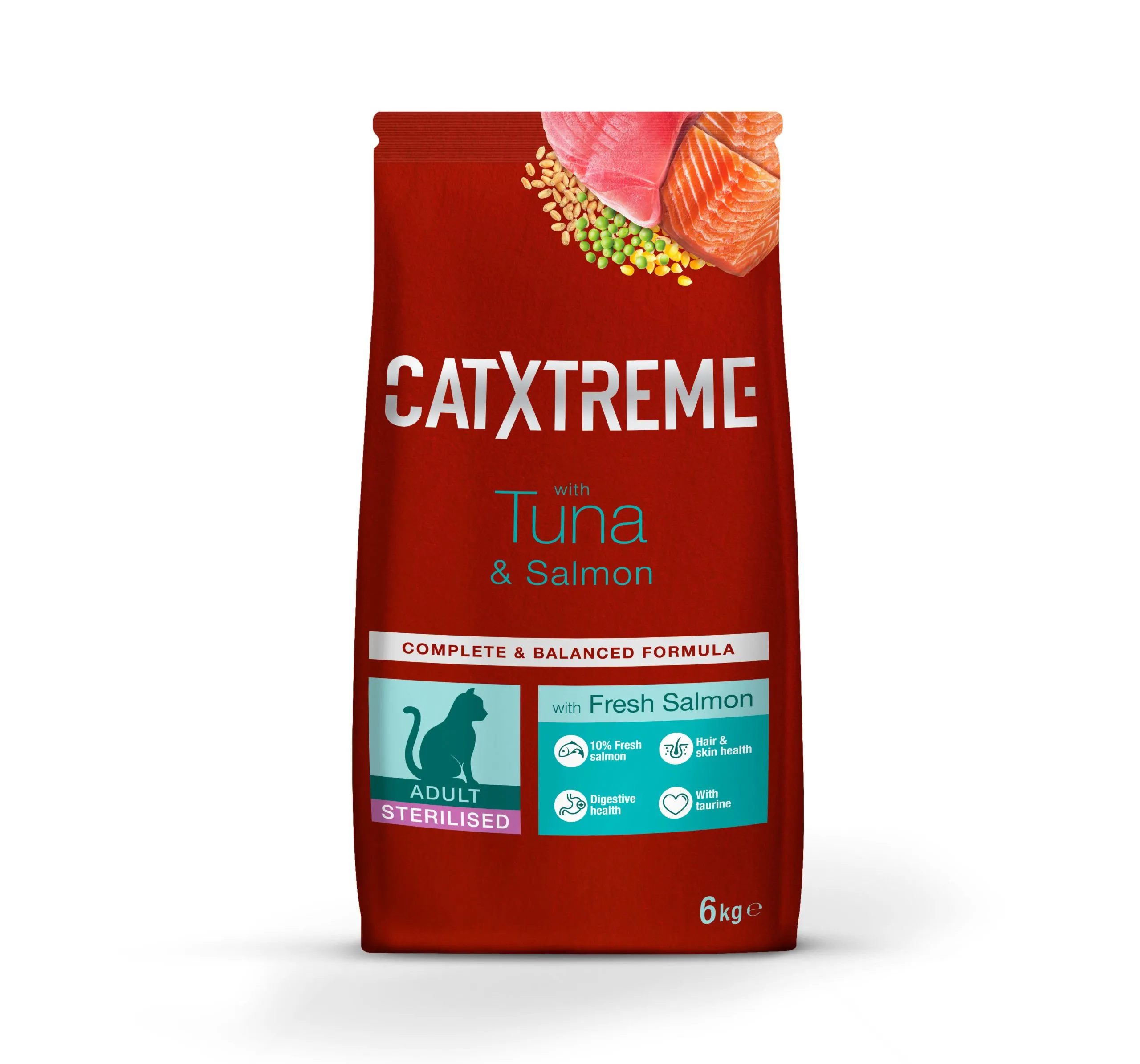 CatXtreme - Croquettes Thon Saumon pour Chat Adulte Stérilisé