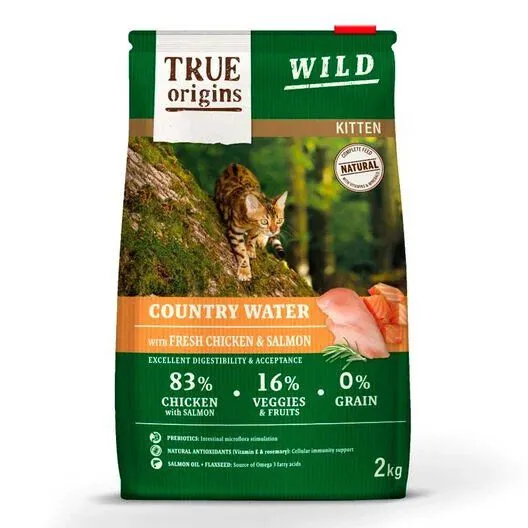 True Origins Wild - Croquettes Poulet & Saumon pour Chatons