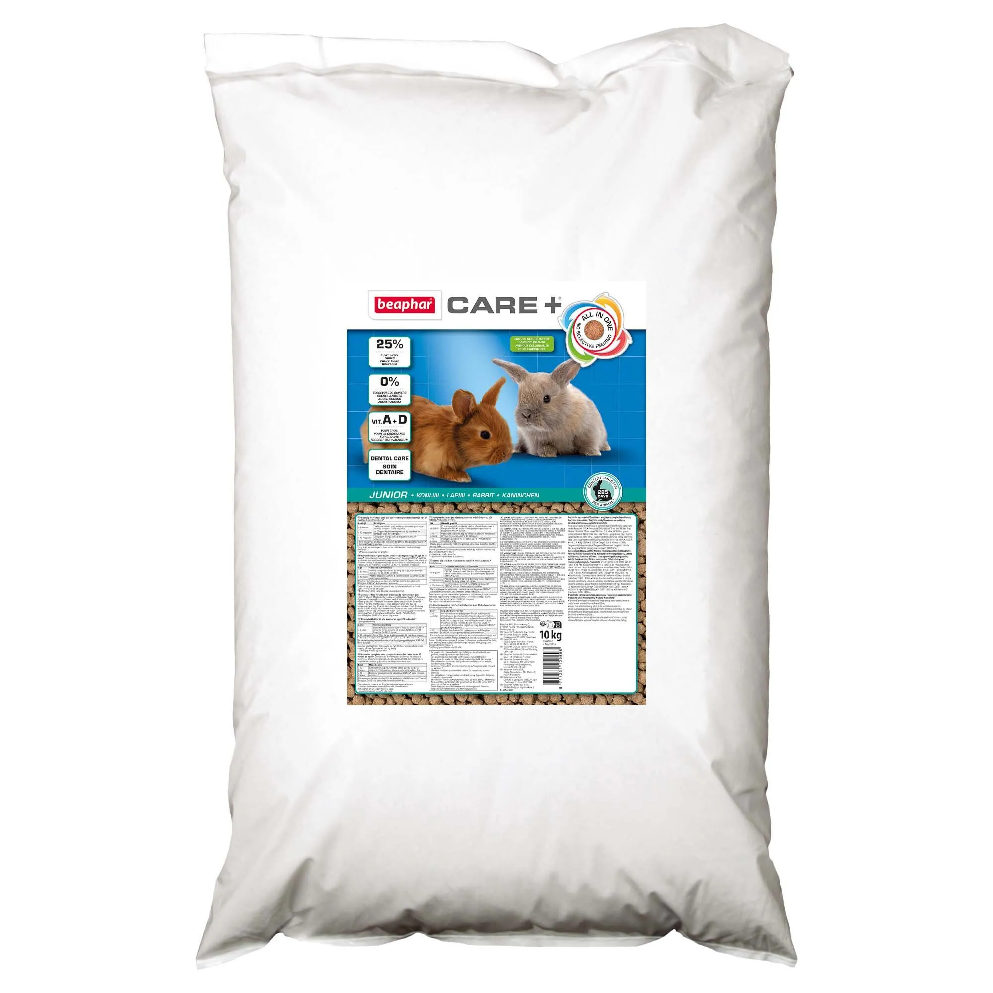 Beaphar - CARE+ alimentation premium complète extrudée All in one pour lapin junior - 10 kg