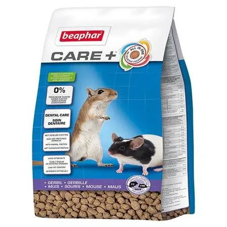 Beaphar - CARE+ alimentation premium complète extrudée All-in-one pour gerbille et souris - 700 g