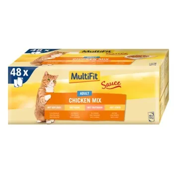 MultiFit Adult Sauce Chicken Mix Multipack 48x100 g