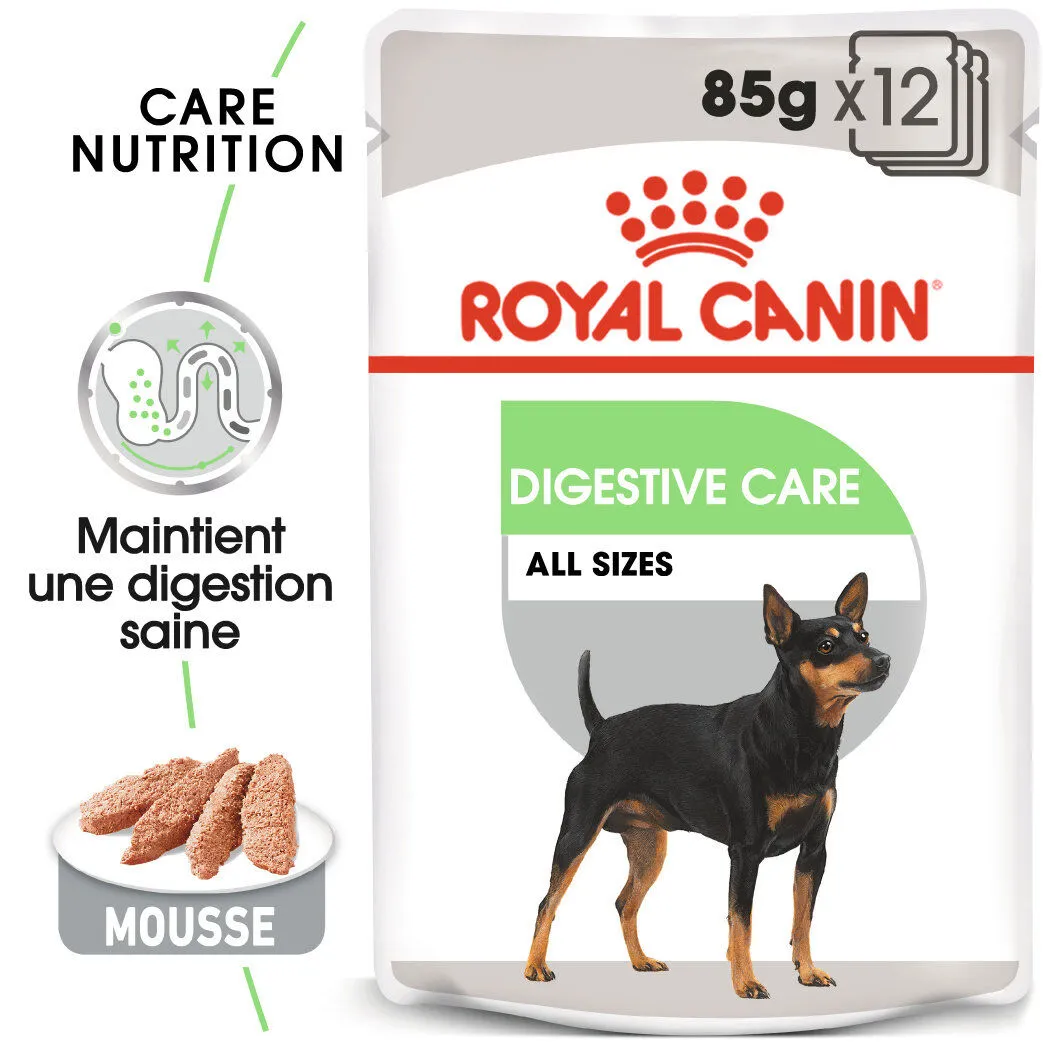 Royal Canin - Sachets Digestive Care en Mousse pour Chien - 12X85g