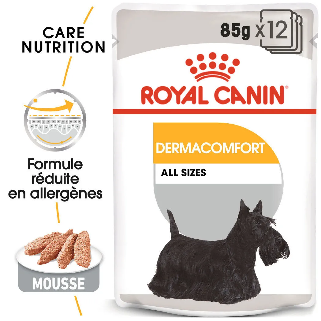 Royal Canin - Sachets Dermacomfort en  Mousse pour Chien - 12X85g