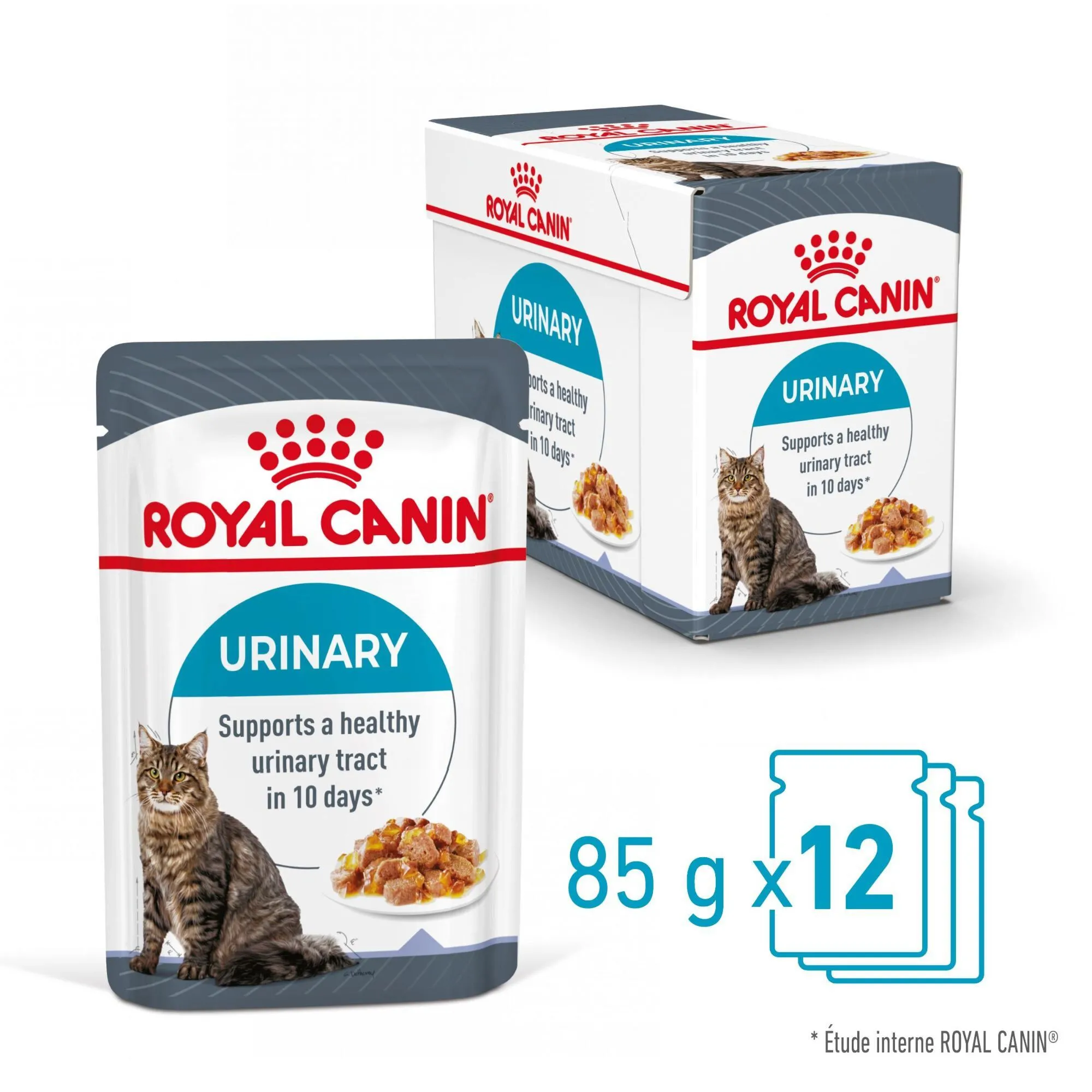 ROYAL CANIN -  SACHET FRAICHEUR URINARY EN GELEE CHAT ADULTE SANTE URINAIRE - 12x85g