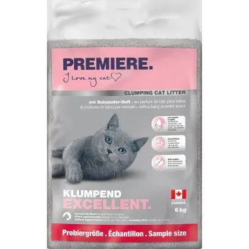 PREMIERE Excellent Litière agglomérante 12 kg + 2,4 kg offert