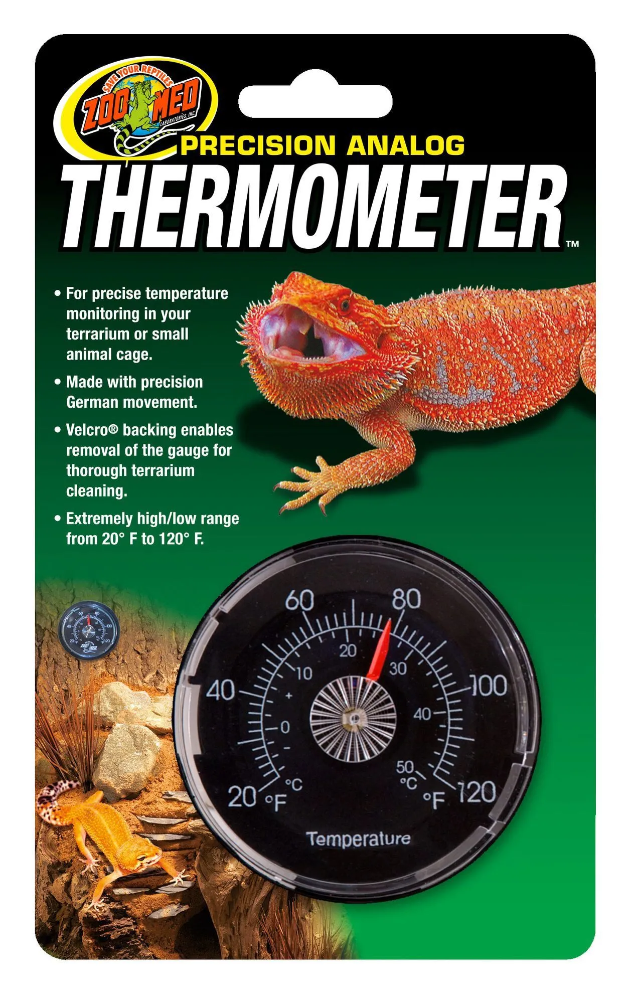 Zoomed - Thermomètre Aiguille Th20 pour Reptile