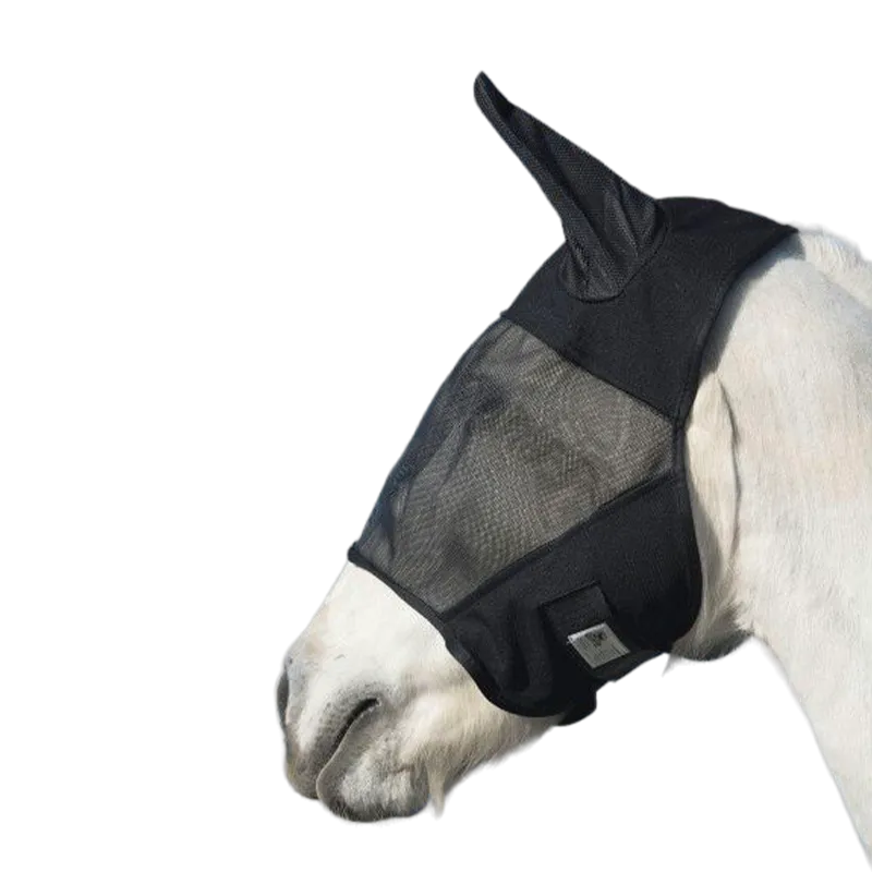 Absorbine - Masque anti-mouches avec oreilles Ultrashield Flymask noir