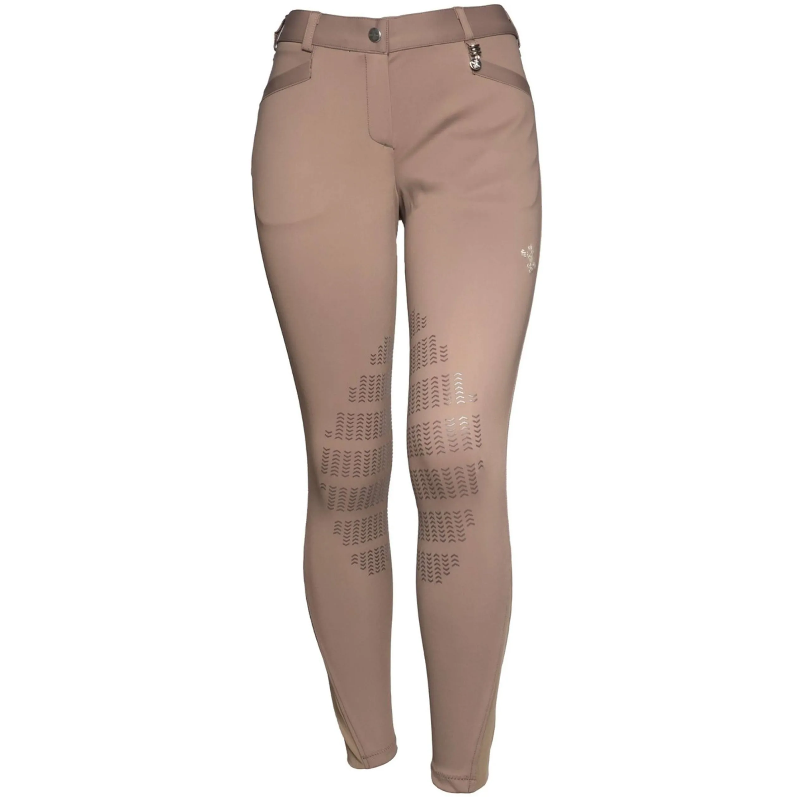 Fair Play Pantalon d'Équitation Johanna Prise de Genou Gris/Taupe