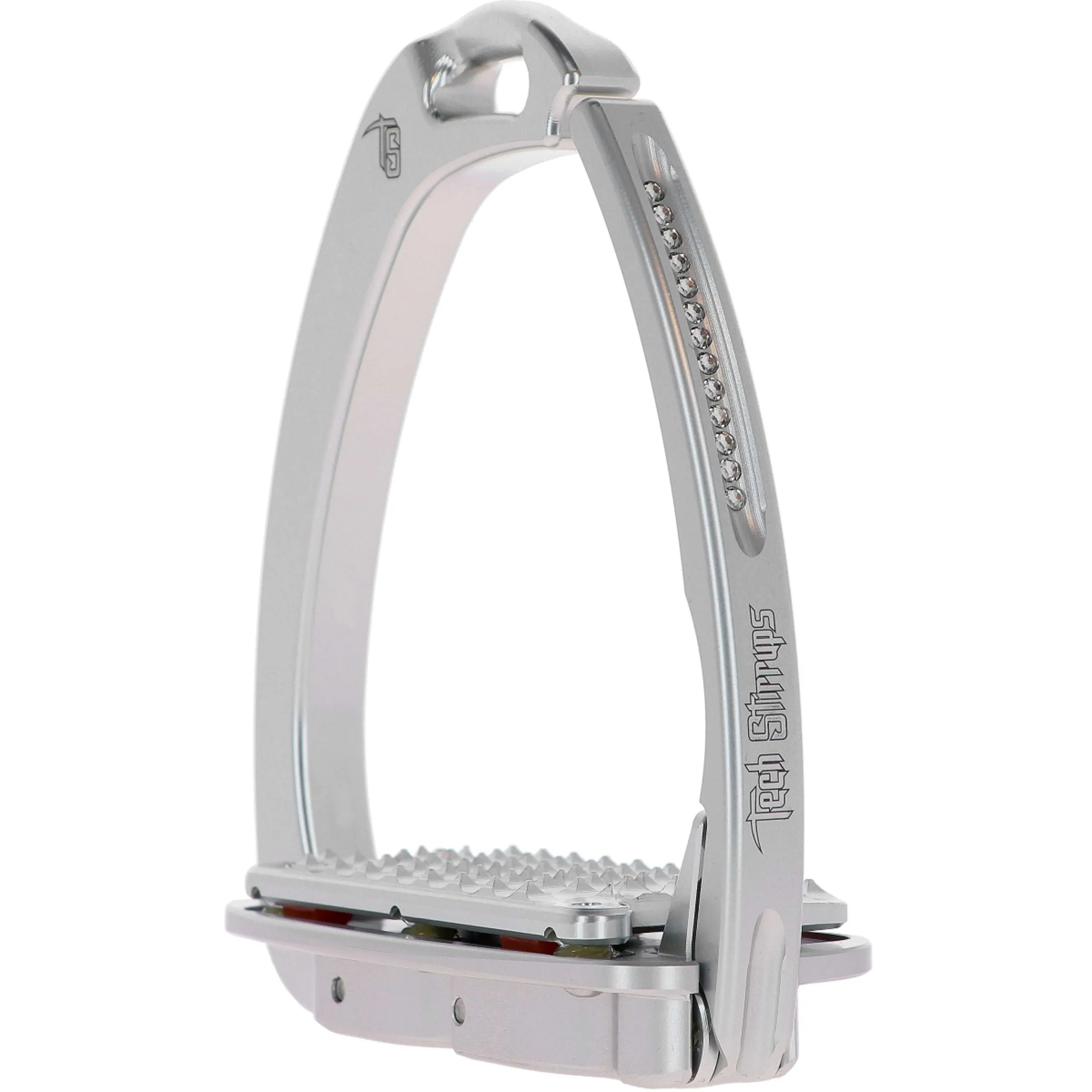 Tech Stirrups Étriers Venice Plus Swarovski Dressage Argent/Argent