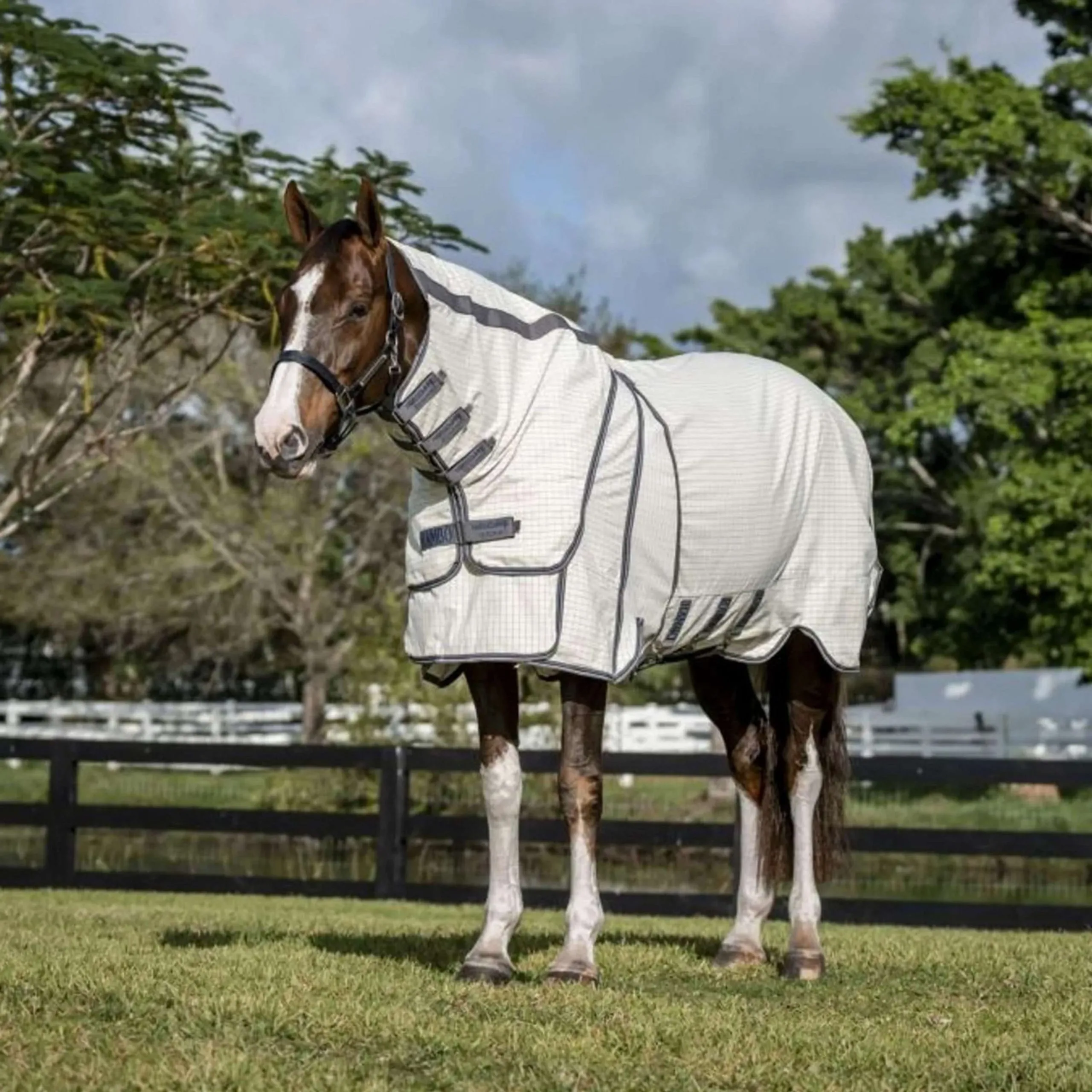 Rambo Optimo Supreme Summer Sheet Plus Carreaux bleu marine/Gris orage/Argent