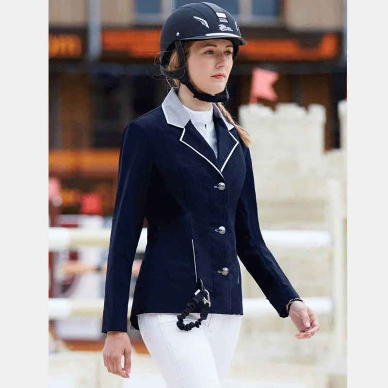 Privilège Equitation - Veste Airsafe concours dame marine