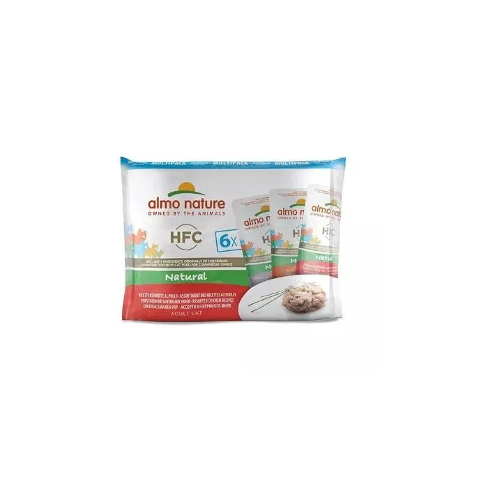 Almo Nature Chat Hfc Mp Avec Poulet Adulte 6x55g