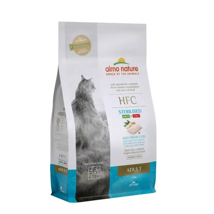 Almo Nature Chat Hfc Sterilised Morue Adulte 1,2kg