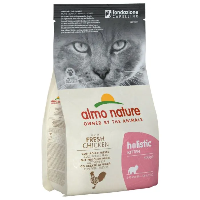 Almo Nature Chat Holistic Poulet Frais Kitten 400g