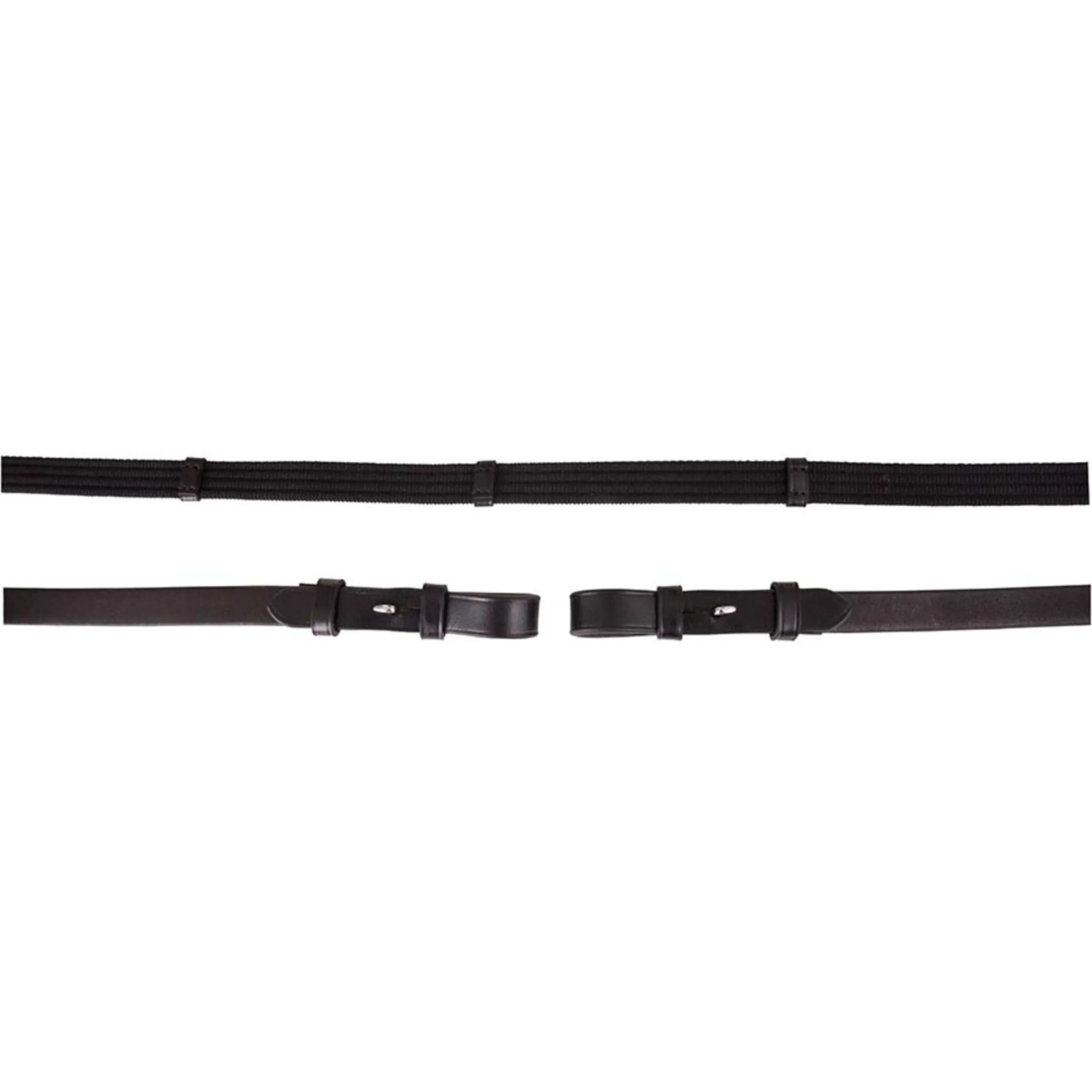 Premiere Rênes Linge 19mm avec Fermeture Boucle Noir