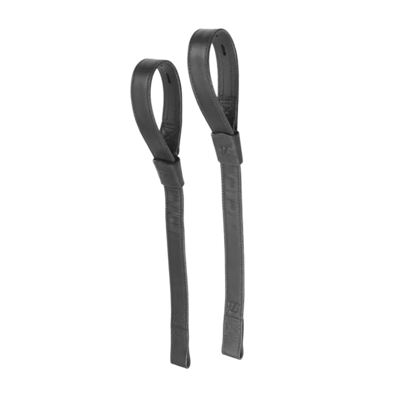 Bates - Étrivières cuir/synthétique noir