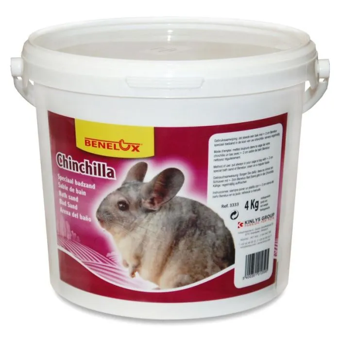 Benelux Rongeurs Chinchilla Sable de Bain Seau 4kg