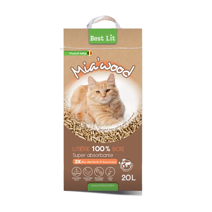 Best Lit MiaWood 100% Litière de Bois 20l