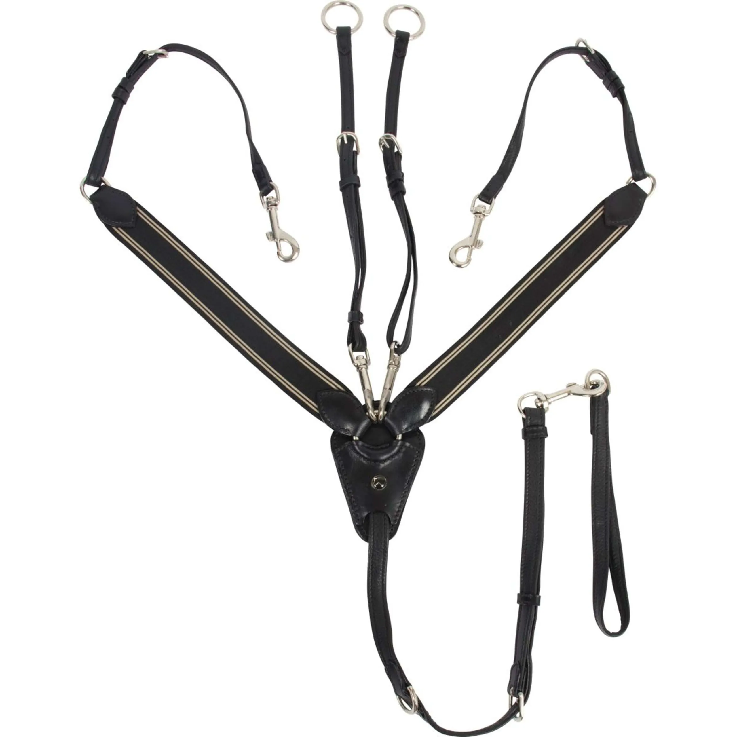 Catago Collier de Chasse avec Martingale Noir