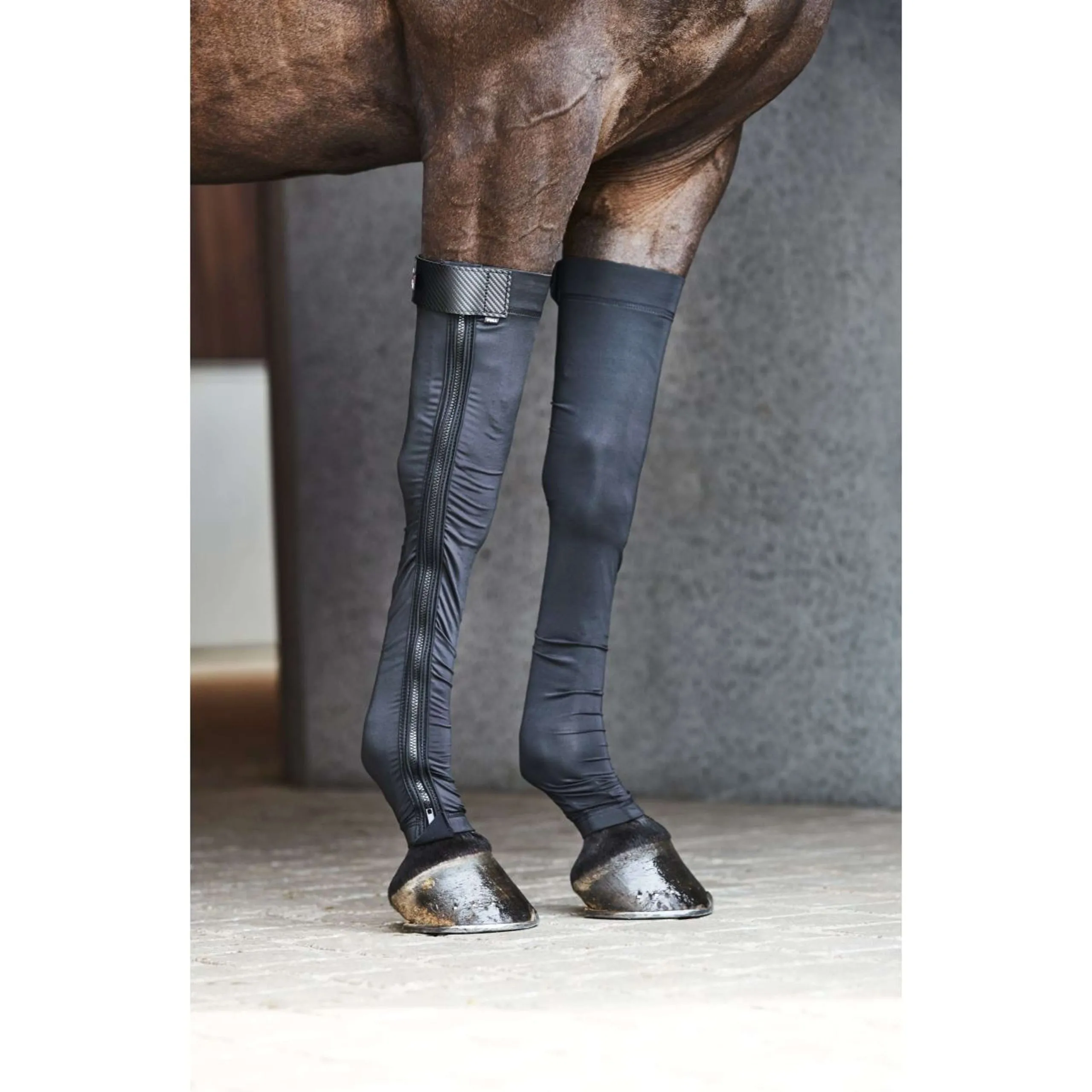 Catago Chaussettes FIR-Tech Jambes Avant Noir