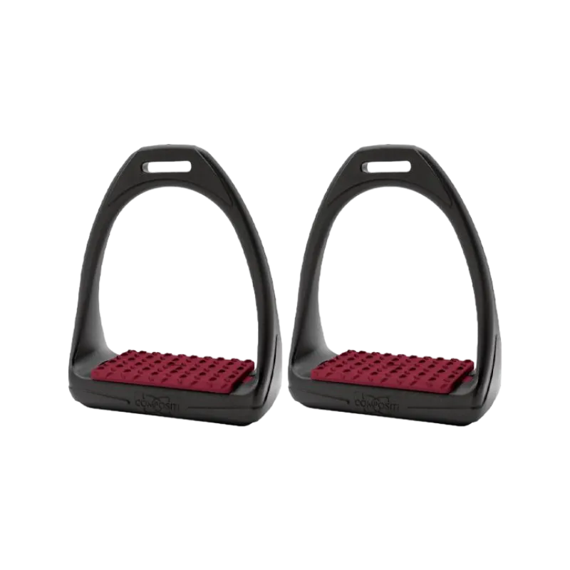 Compositi - Étriers Soft reflex Noir/ Bordeaux