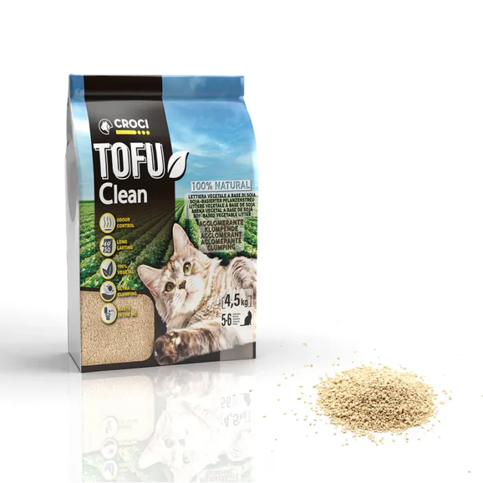 Croci Tofu Clean Litière écologique pour Chats 10l