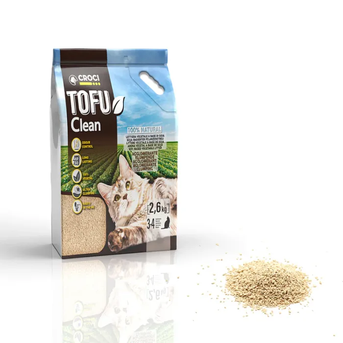 Croci Tofu Clean Litière écologique pour Chats 6l