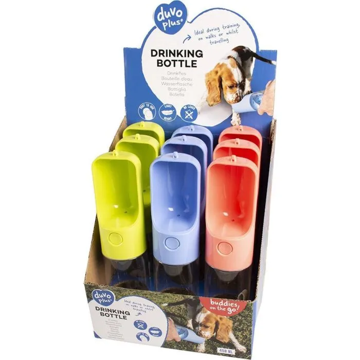 Duvoplus Chien Bouteille D'eau 450ml - 28,5x6,5x6,5cm 3 Couleurs