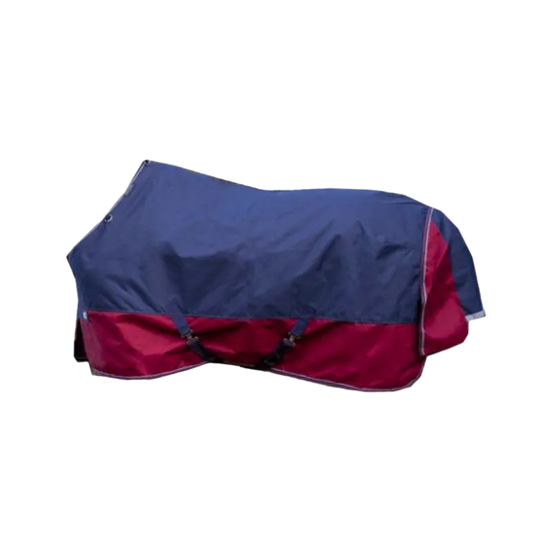Equithème - Couverture d'extérieur Tyrex 1200D marine/bordeaux 0g