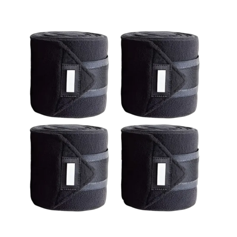 Equestrian Stockholm - Bandes de Polo Black Edition (x4)