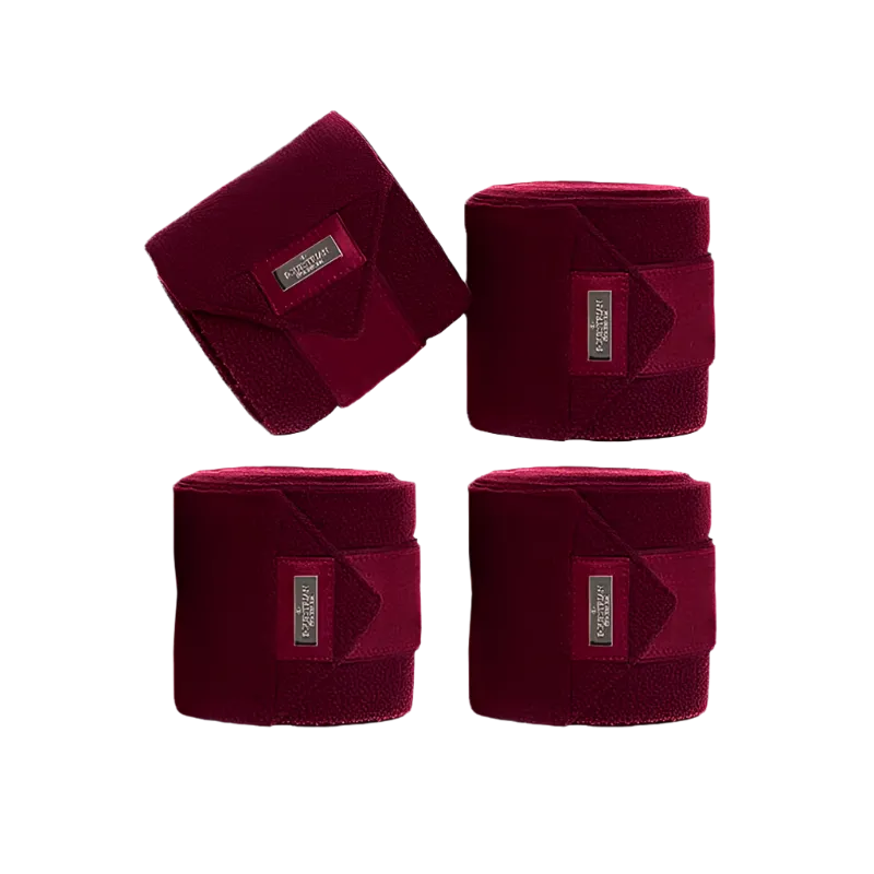 Equestrian Stockholm - Bandes de polo Bordeaux (x4)