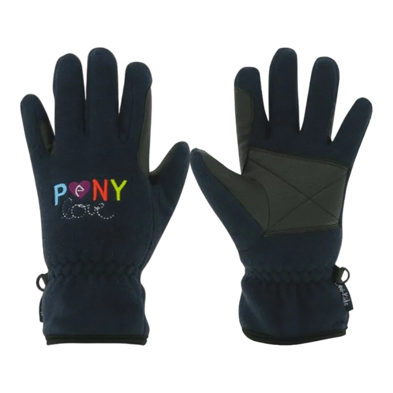 Equithème - Gants pony love marine