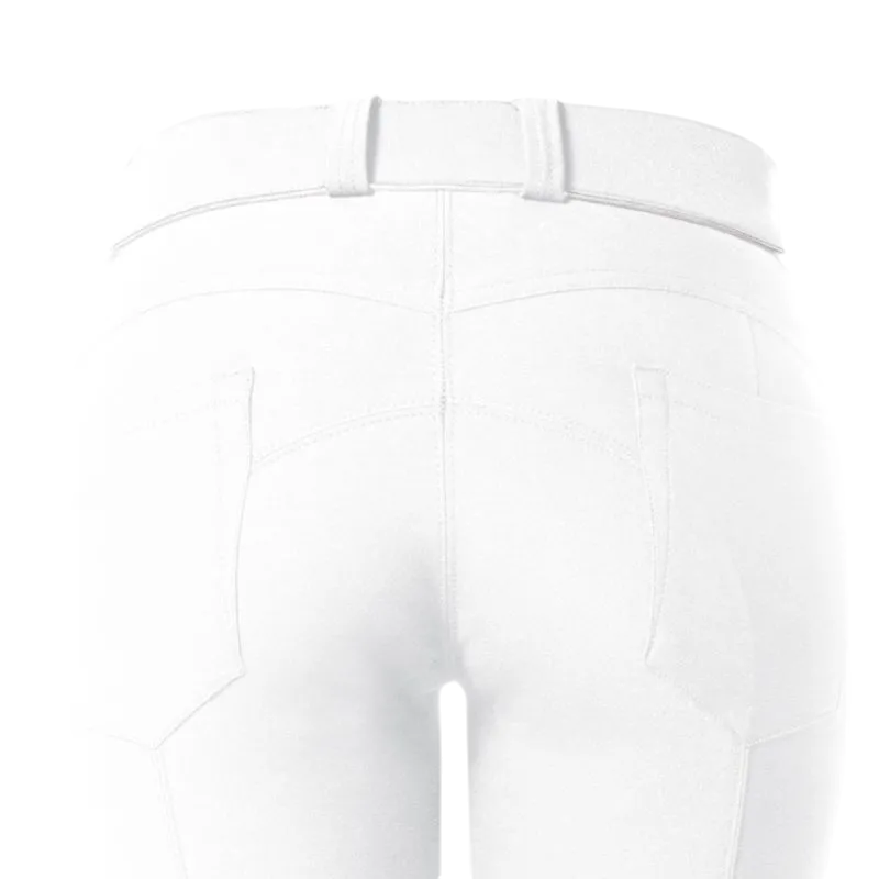 Flags & Cup - Pantalon d'équitation femme Push up blanc