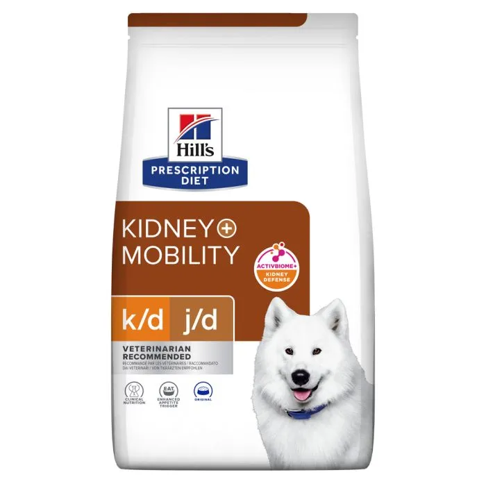 Hill's Prescription Diet K/D J/D Kidney + Mobility Croquettes Pour Chien Au Poulet
