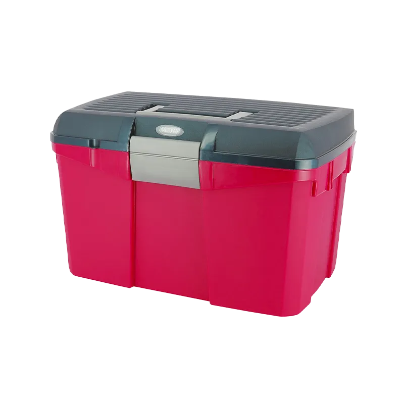 Hippotonic - Coffre de pansage framboise/marine