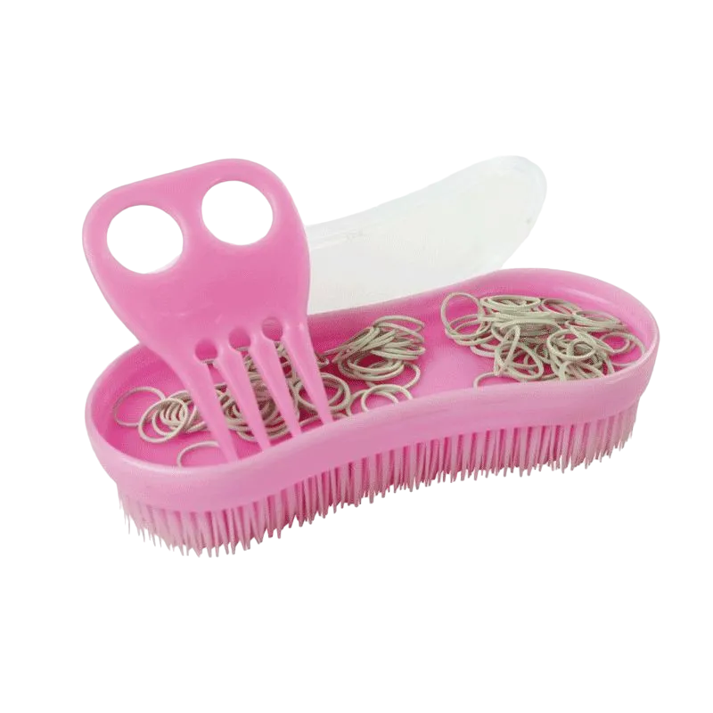 Hippotonic - Brosse à natter rose