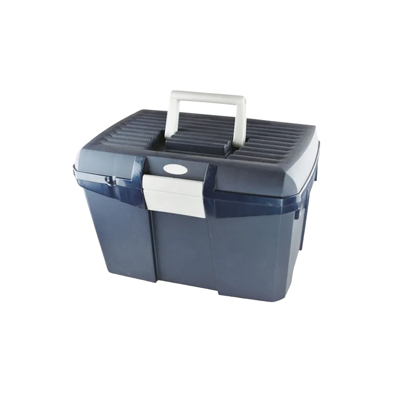 Hippotonic - Coffre de pansage marine/gris