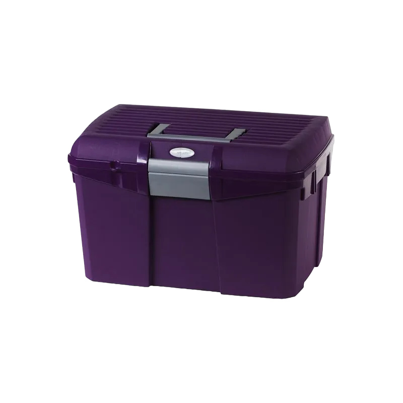 Hippotonic - Coffre de pansage violet/gris