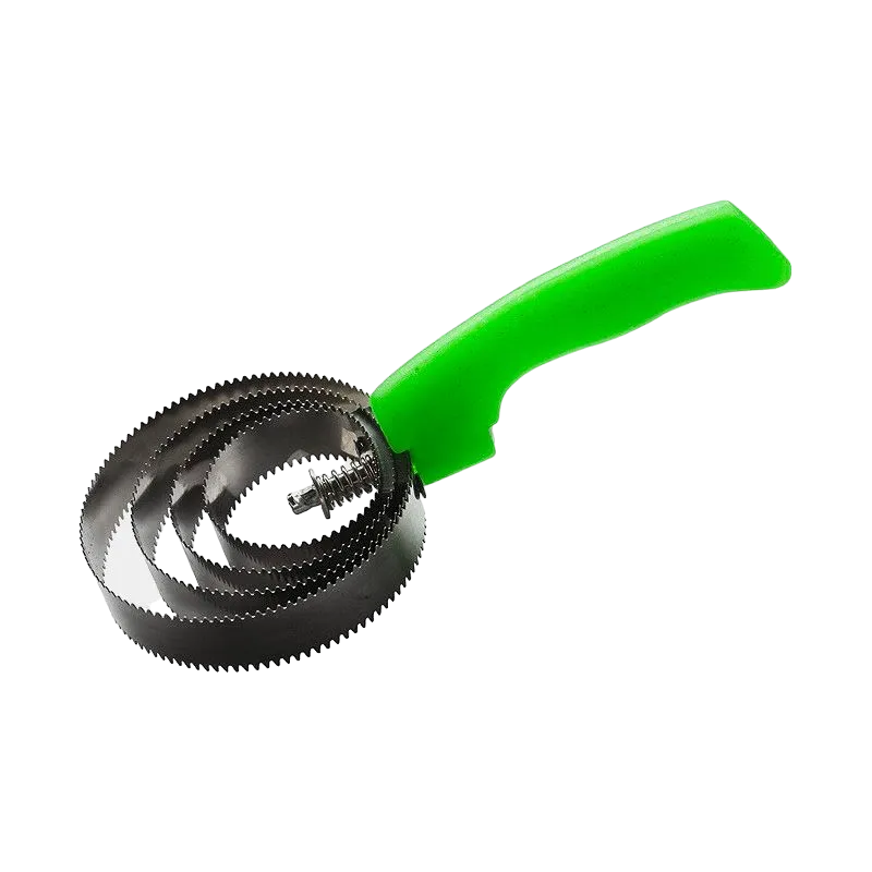 Hippotonic - Etrille métallique ronde fluo pailleté vert