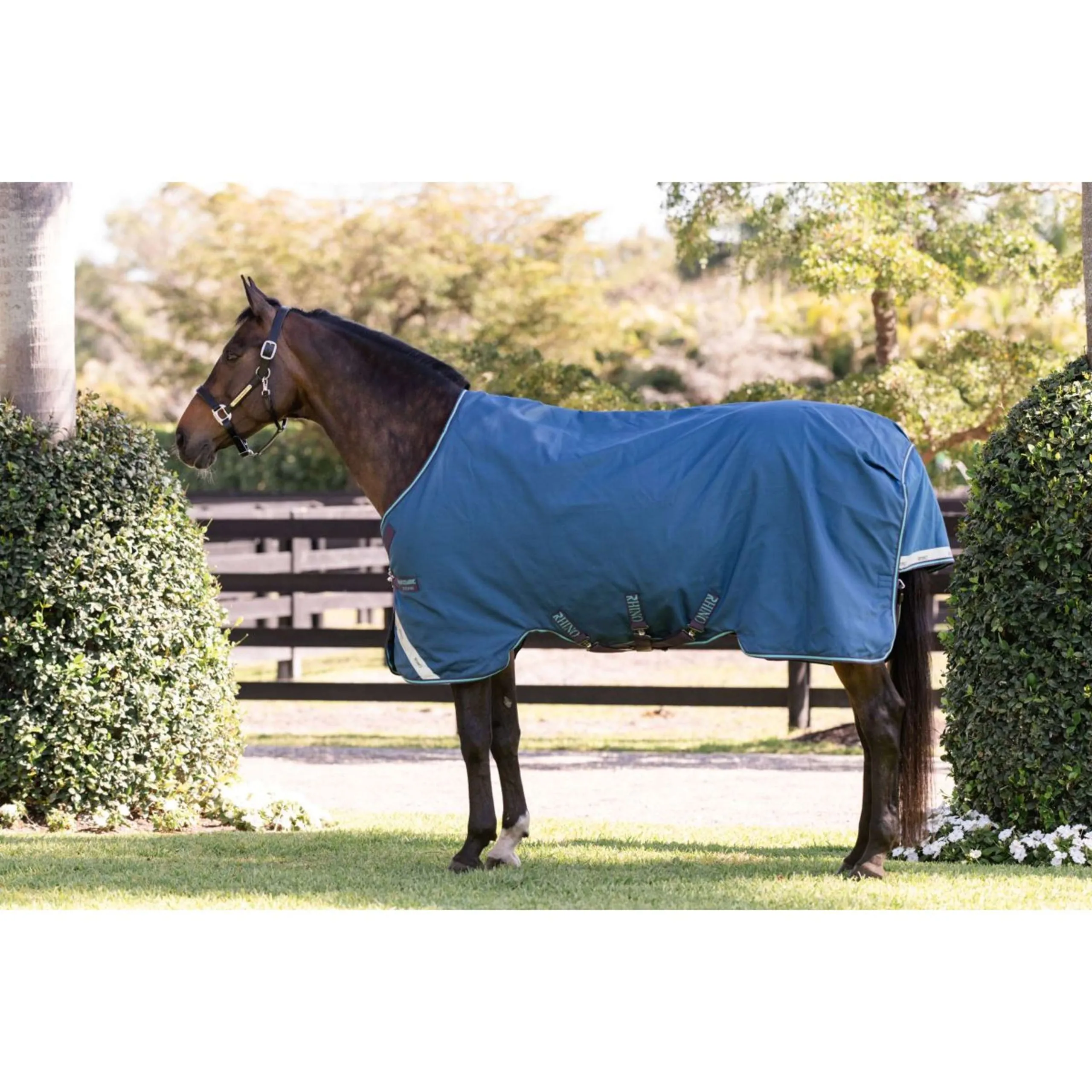 Rhino Chemise Turnout 100g Marine/Gris/Aqua/Gris