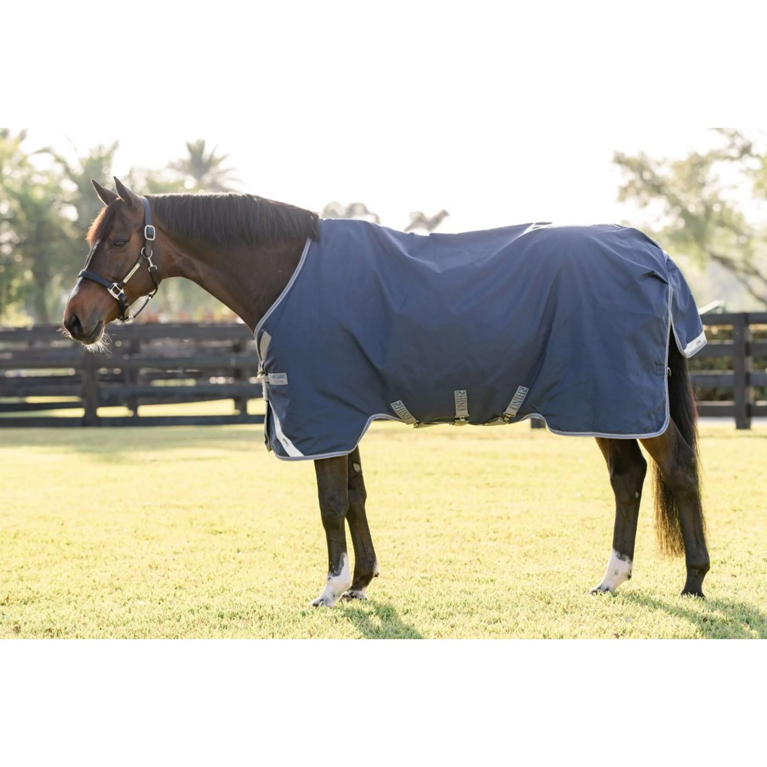 Rhino Chemise Turnout 100g Bleu marine/Gris titane/Bleu classique