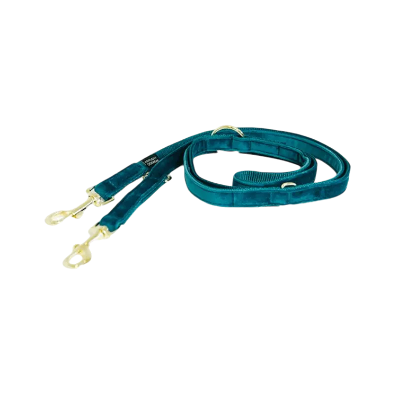 Kentucky Dogwear - Laisse pour chien Velvet 2m émeraude
